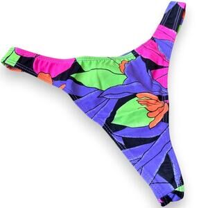 Vintage deadstock 1980's neon thong bikini bottoms